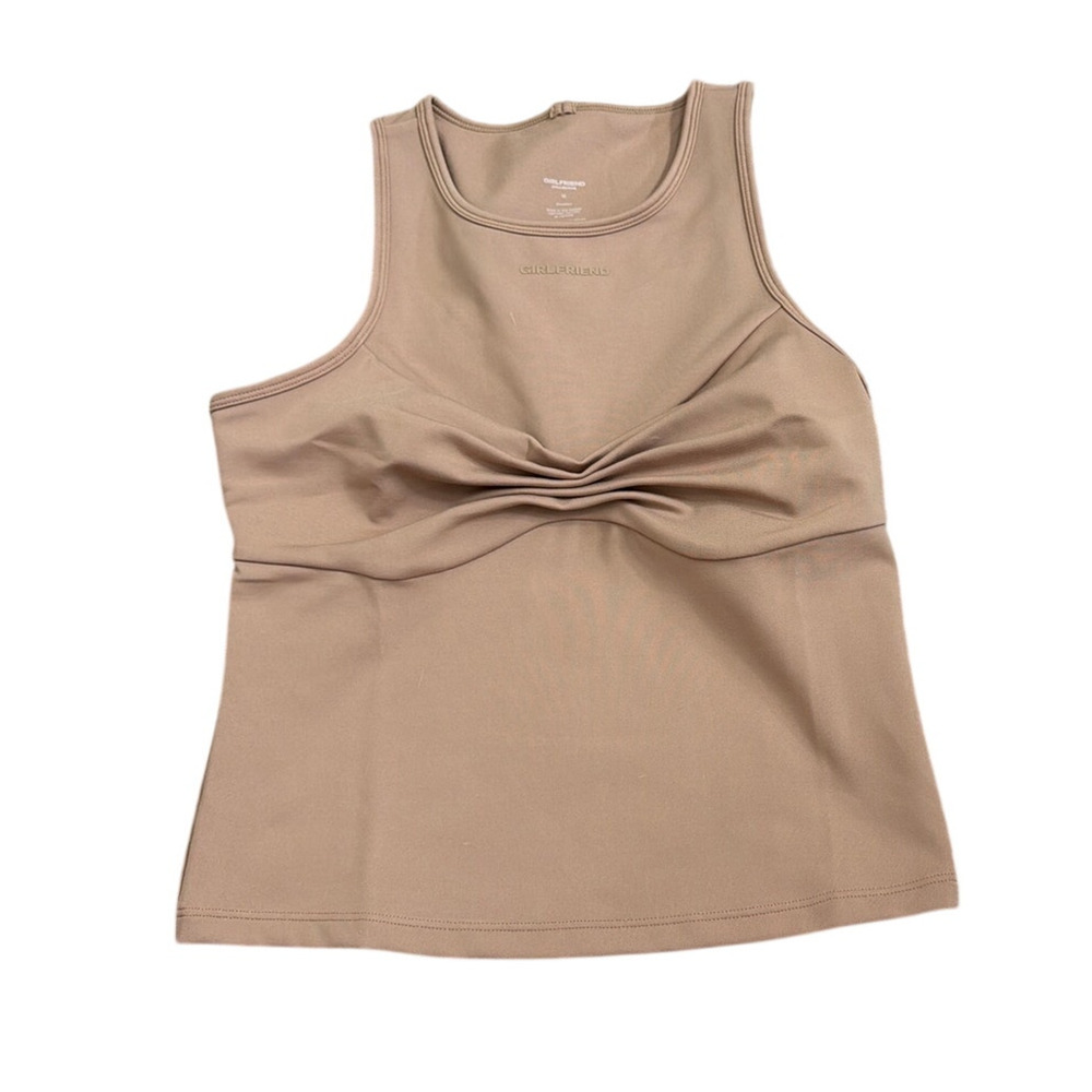 Girlfriend Collective 3101 Twist Top Quinn High Neck Tank Top Size Small New